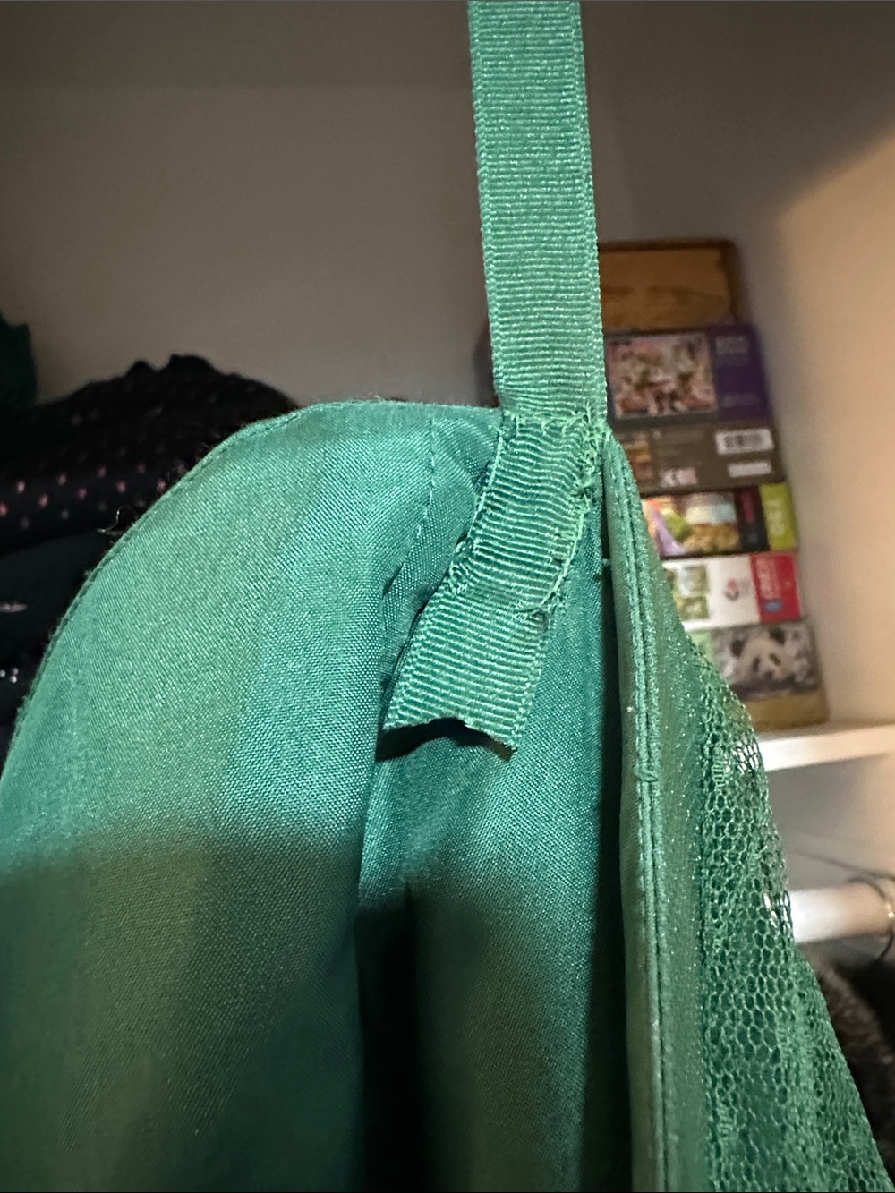 Emerald Green Ruffled Halter Tulle Party Dress - Picture 10 of 17